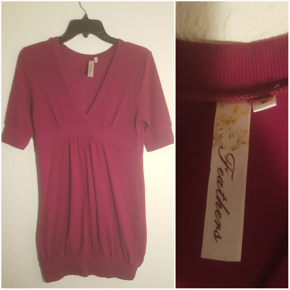 Only available in a bundle Feathers magenta sweater dress